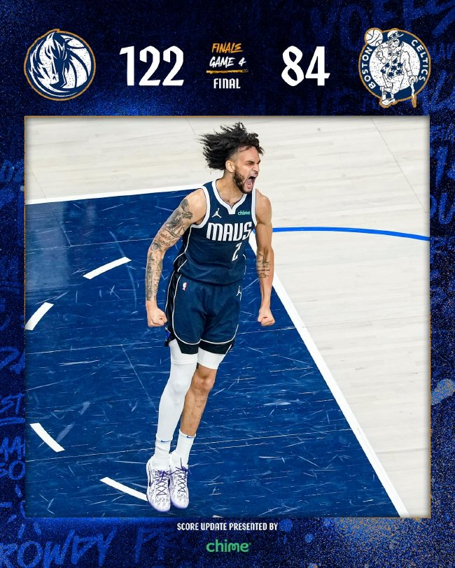 东欧合砍50分 独行侠38分大胜凯尔特人追至1-3