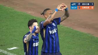 三镇1-1玉昆八轮不胜,卡迪斯黄紫昌各入一球