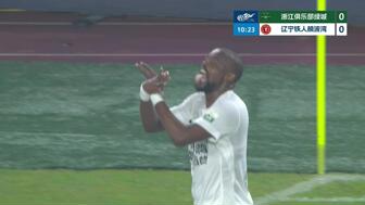 辽宁铁人客场5-0大胜浙江,姆本扎帽子戏法