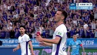 津门虎主场1-0英博,近7轮首胜仍垫底