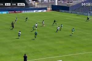 U19国足土伦杯1-0哥伦比亚,刘佳乐闪击依合散扑点