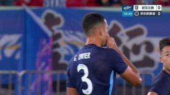 三镇2-0十人深足,加布里埃尔直红熊继政破门