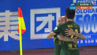 陶强龙补时绝杀,浙江3-2险胜海牛