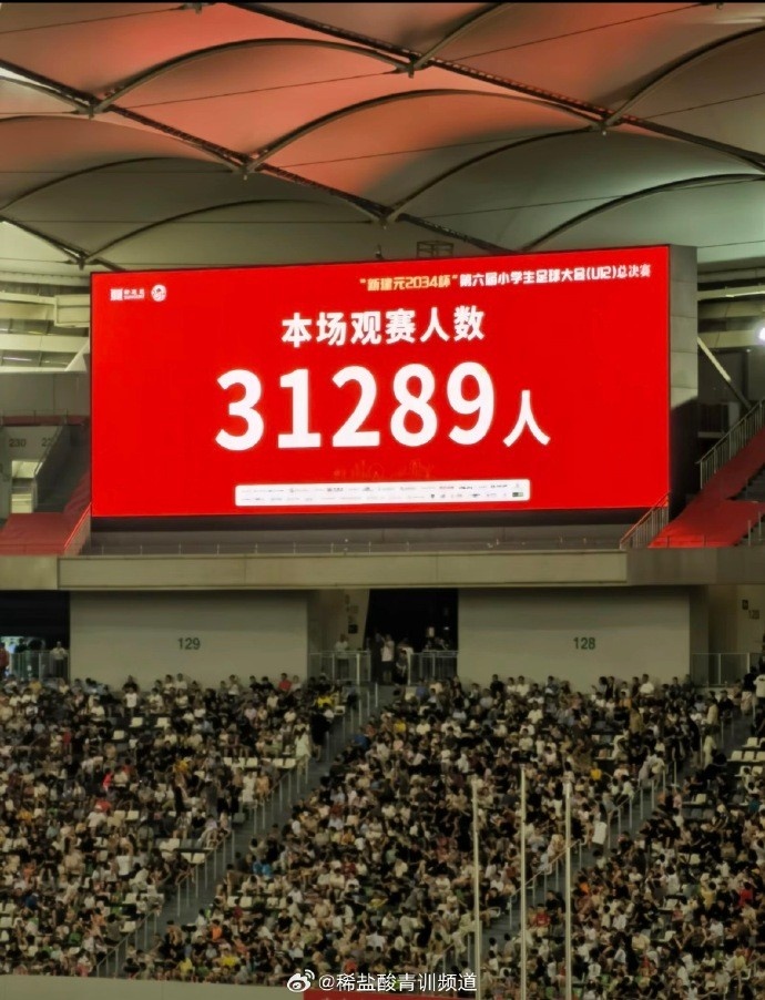 创造历史,本届2034杯决赛现场观众人数为31289人